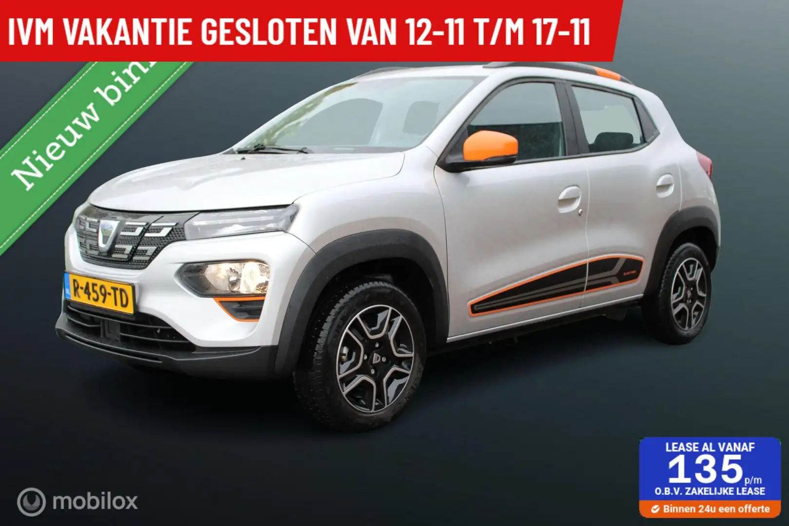 Dacia Spring Business 27 kWh, Orange Pack, Pdc, Camera, Navi, C Grijs - 1