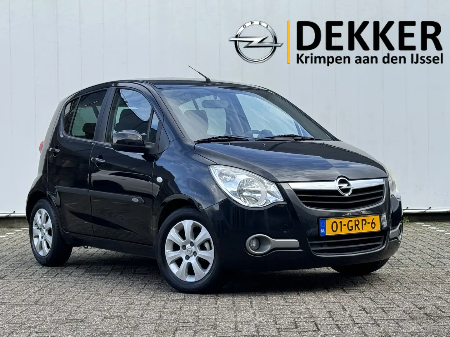 Opel Agila 1.2 Enjoy met Airco, Style Pakket, Dealer Onderhou Black - 1