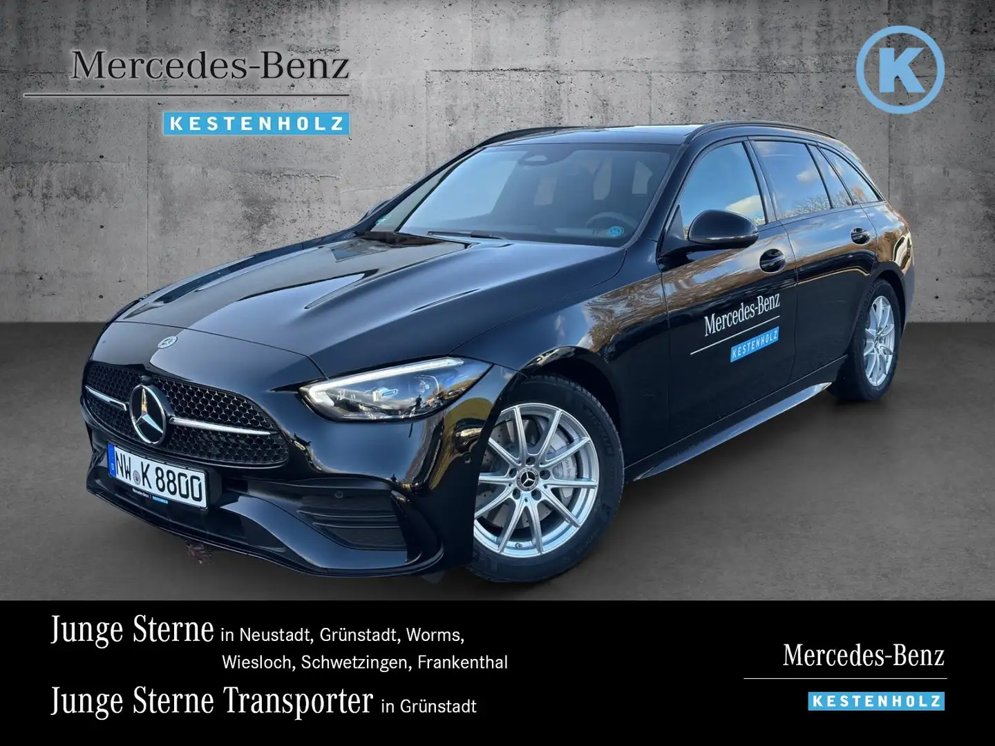 Mercedes-Benz C 220 C 220 d T AMG+DISTRONIC+PANO+MEMORY+AHK+NIGHT Navi Schwarz - 1