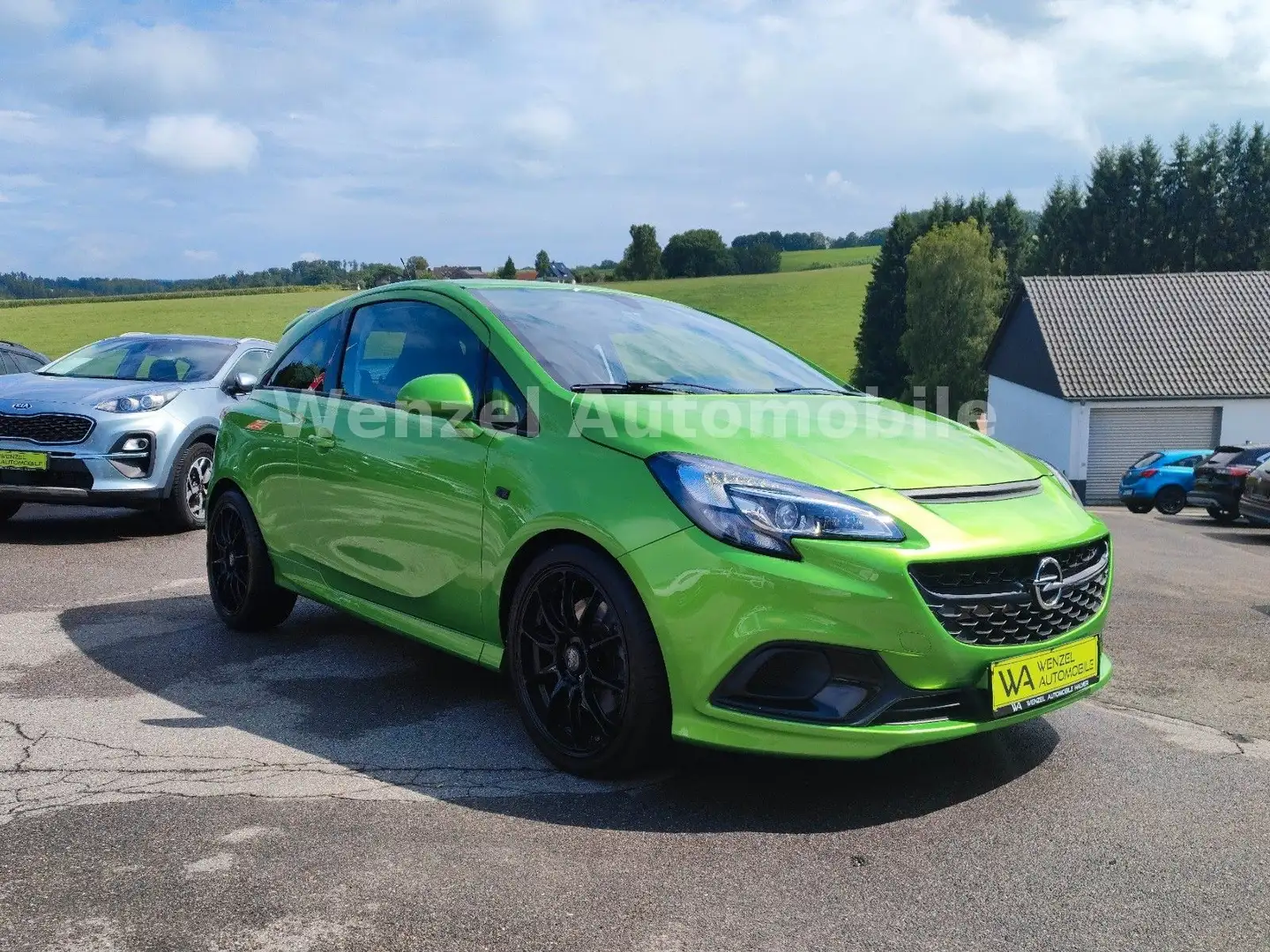Opel Corsa E OPC *207 PS*Recaro*Carbon*Turbo* Grün - 1