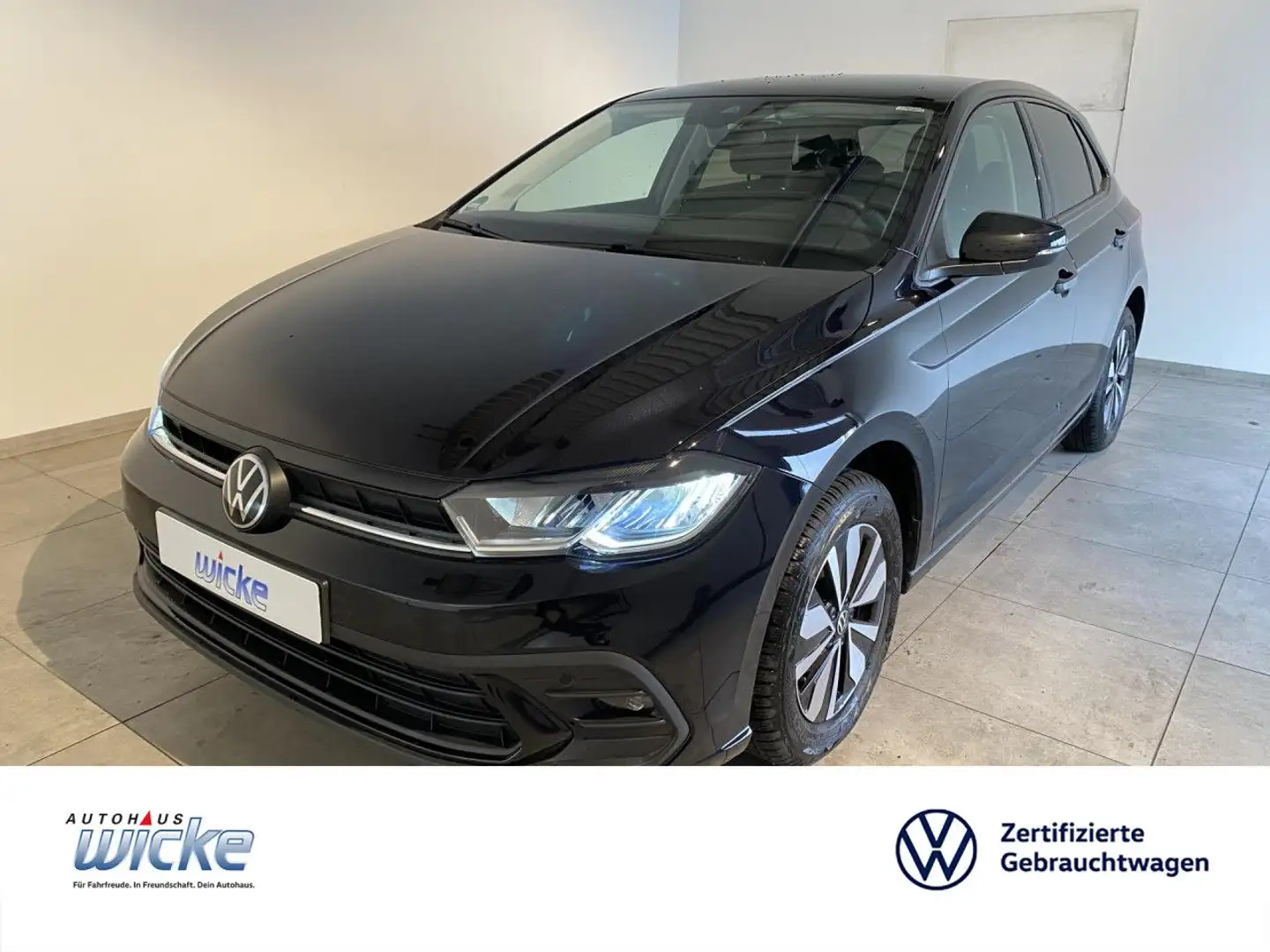 Volkswagen Polo 1.0 Goal KLIMA PDC APP CONNECT GANZJAHRESREIF Schwarz - 1