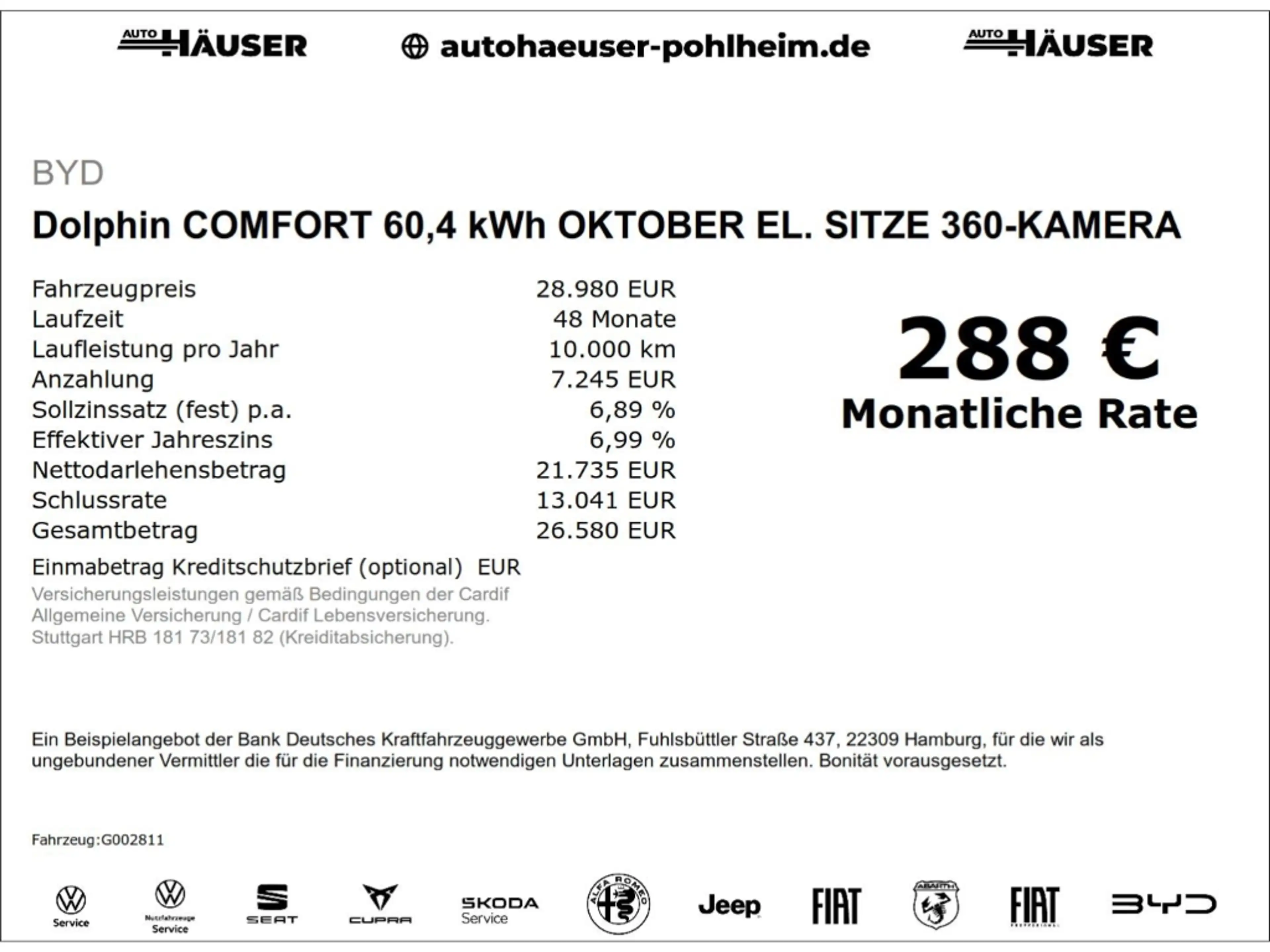 BYD Dolphin COMFORT 60,4 kWh OKTOBER EL. SITZE 360-KAMERA ACC — photo 2