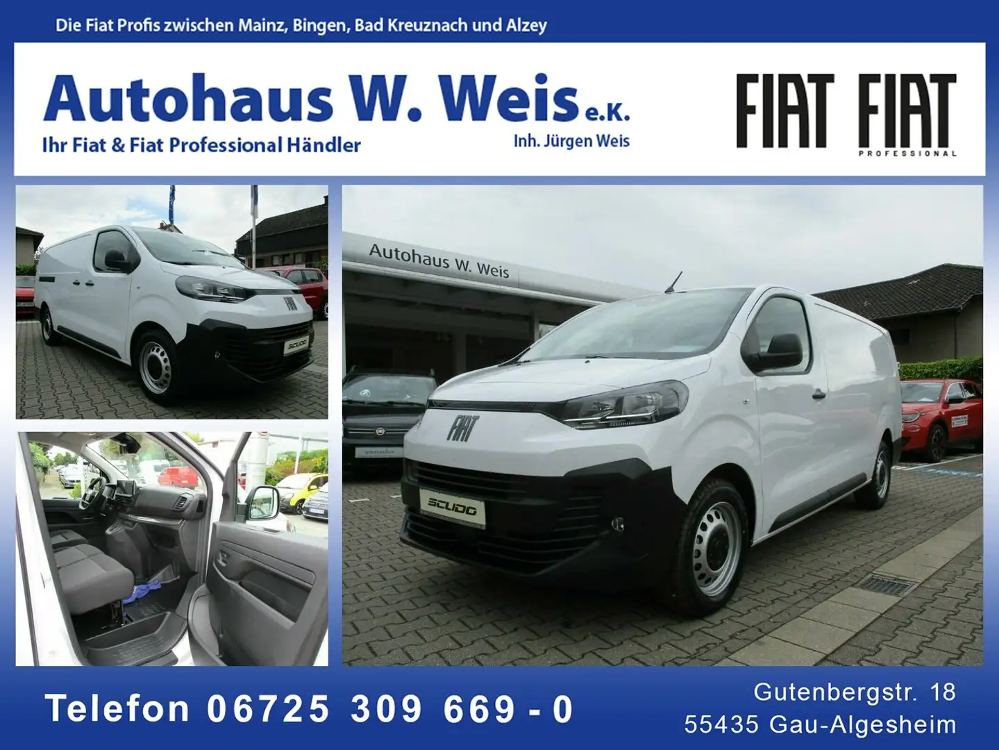 Fiat Scudo L3 2,0 145 AT8 Weiß - 1