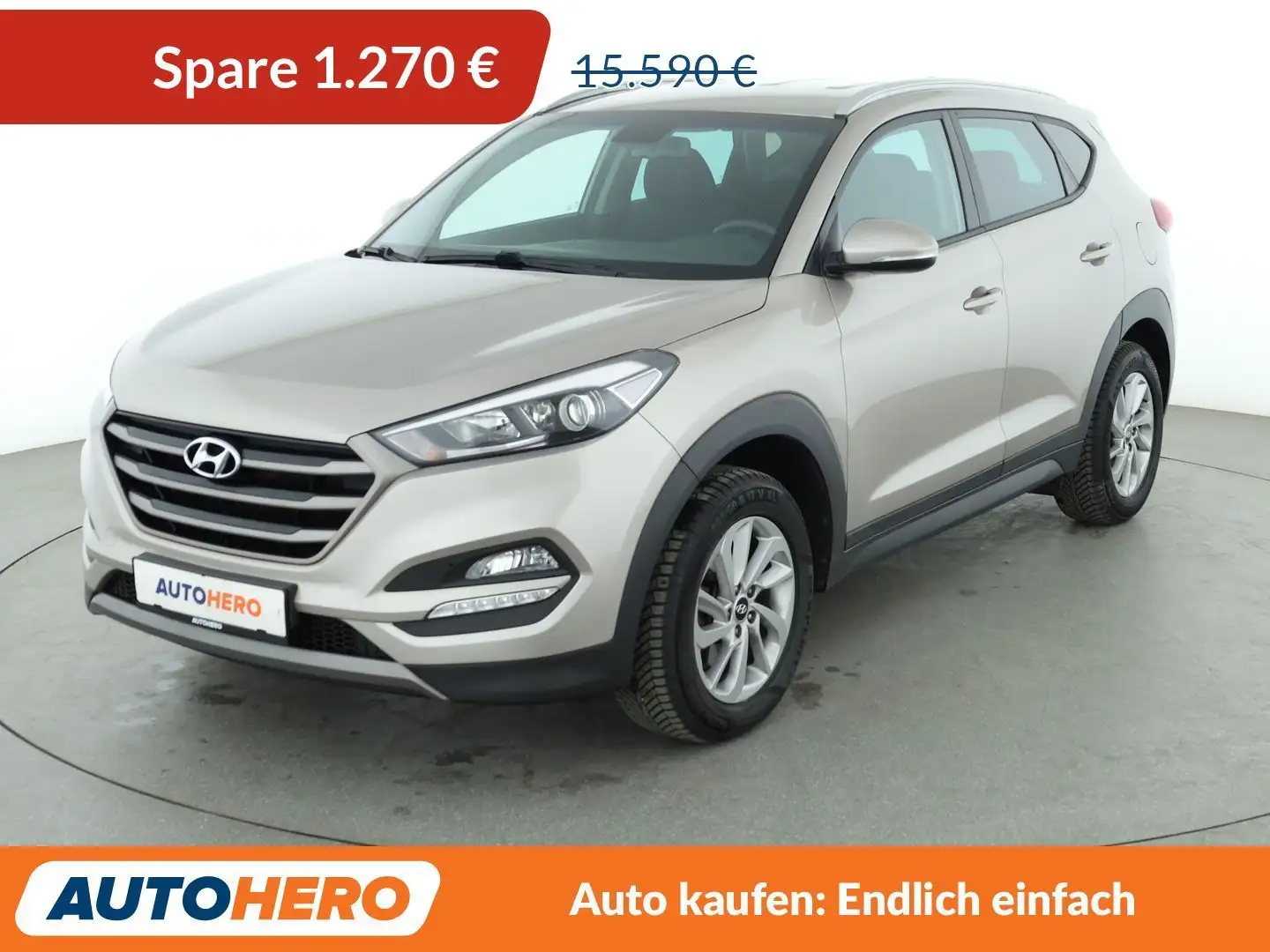 Hyundai TUCSON 1.6 Trend blue 2WD*NAVI*TEMPO*CAM*PDC*SHZ* Beige - 1