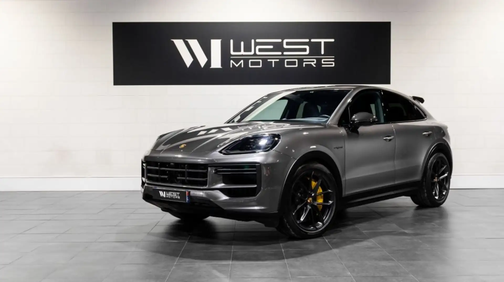 Porsche Cayenne Coupé Turbo E-Hybrid 739 Pack GT 1°MAIN Français Roues AR Directrices PDCC Écran Passager Cam. 360° 1479E-Mois Grau - 1