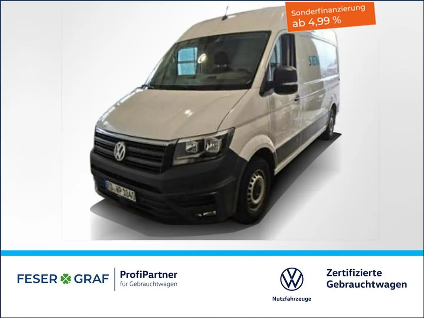 Volkswagen Crafter 2.0TDI Kasten MR Hochdach Luft-Standheizung Blanc - 1