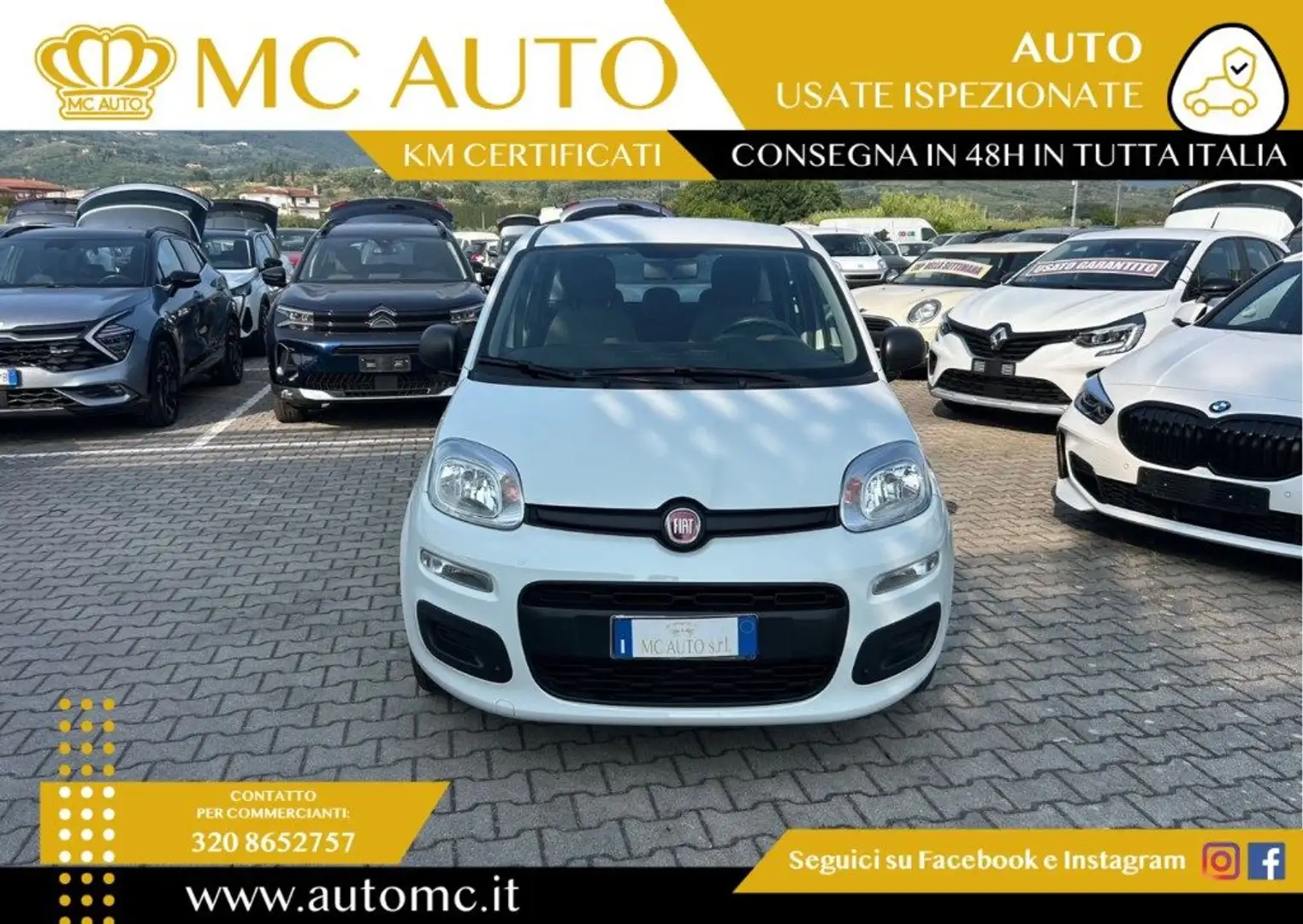 Fiat Panda 1.0 FireFly S&S Hybrid PROMO CON FINANZIAMENTO Bianco - 2