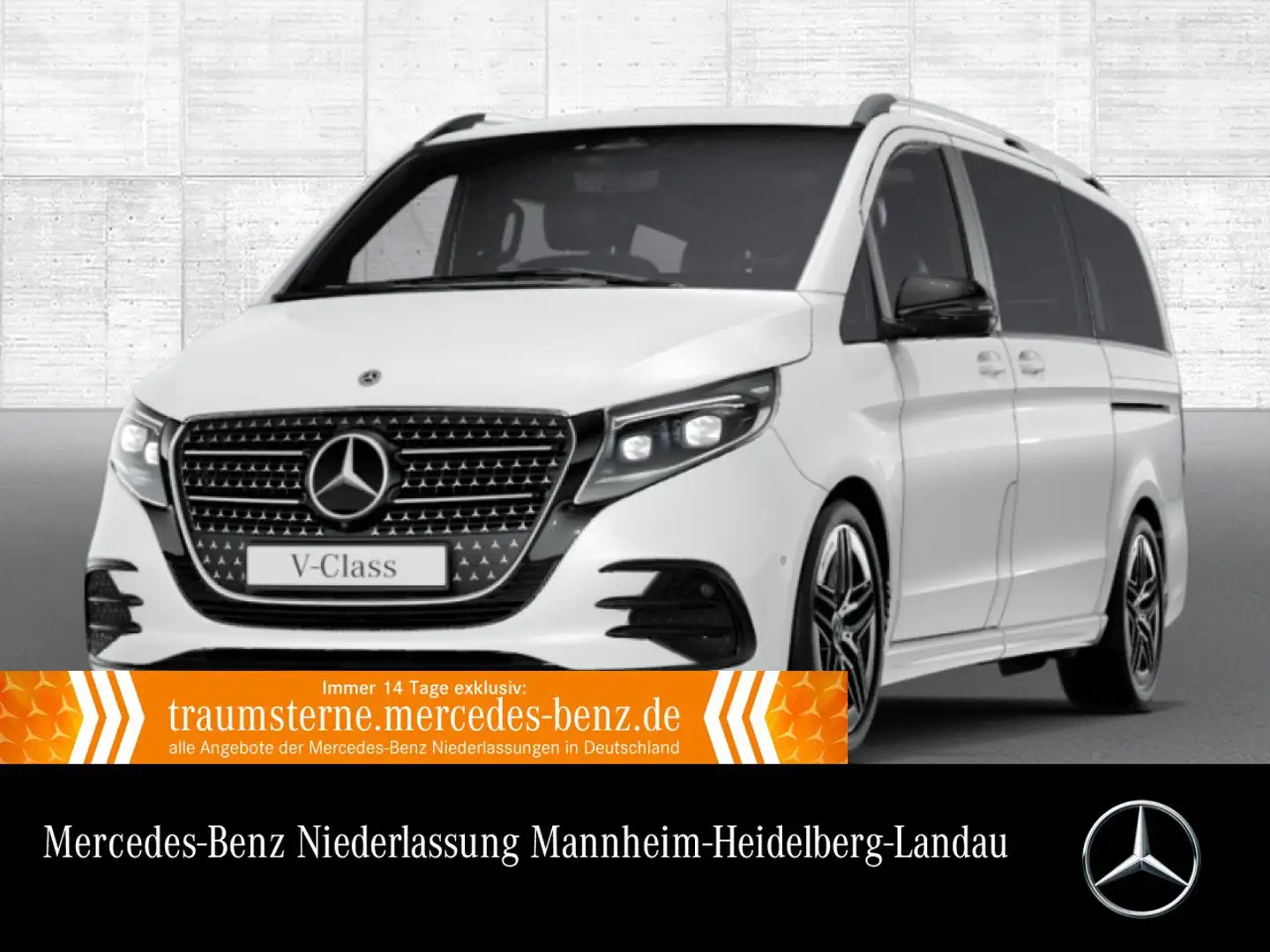 Mercedes-Benz V 300 d AVANTGARDE+AMG+SchiebDa+9G+AHK+StandHZ+DIS Weiß - 1