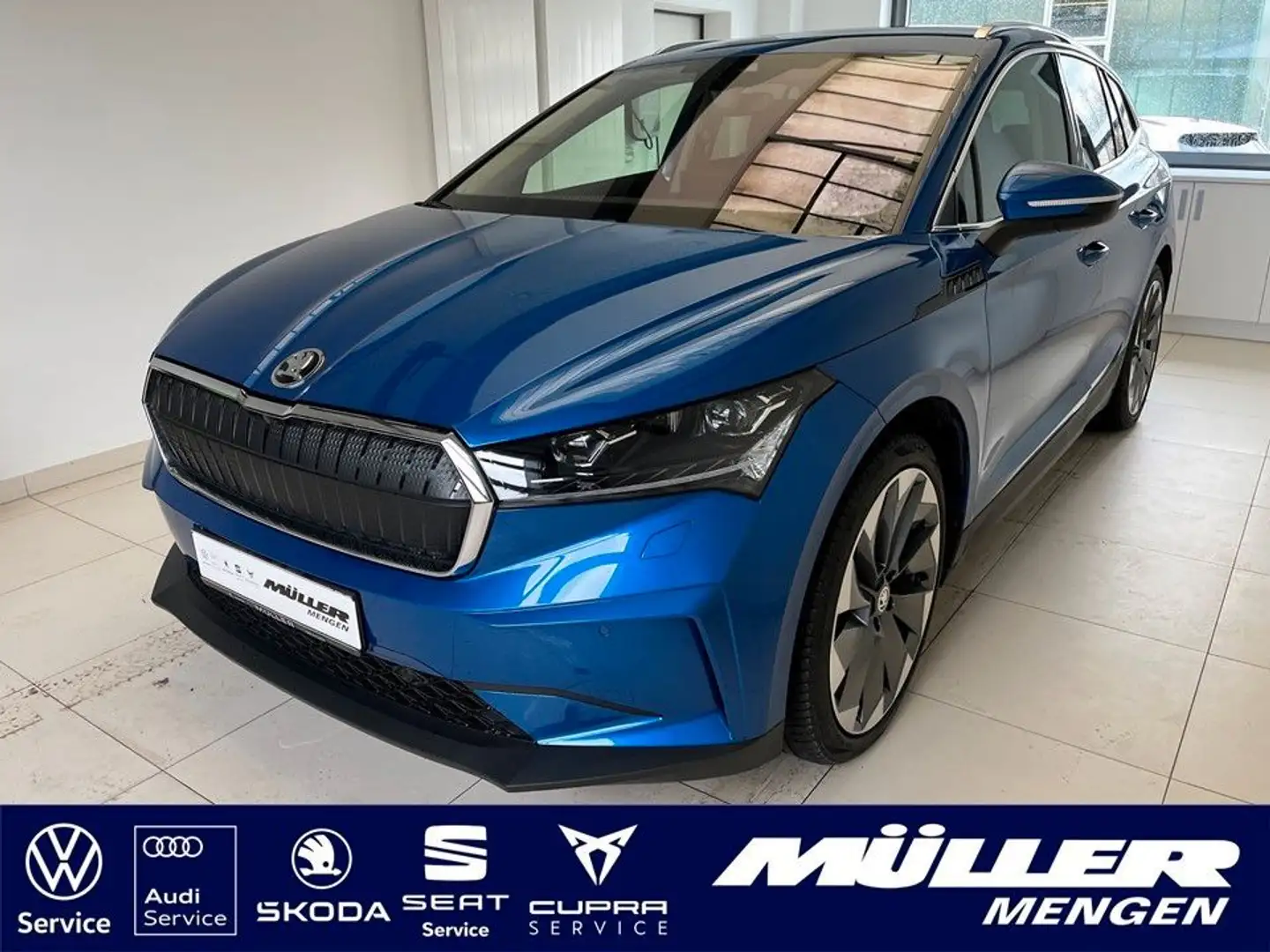 Skoda Enyaq 80 Suite NAVI/DCC/ACC/TEL/WÄRMEPUMPE Blau - 1