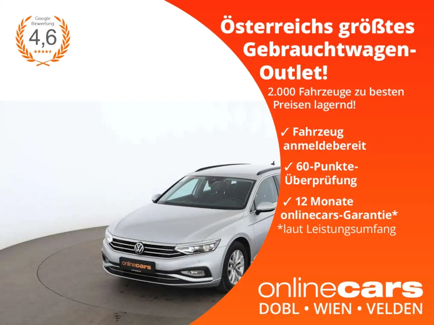 Volkswagen Passat Variant 2.0 TDI Business Aut MATRIX RADAR Silber - 1