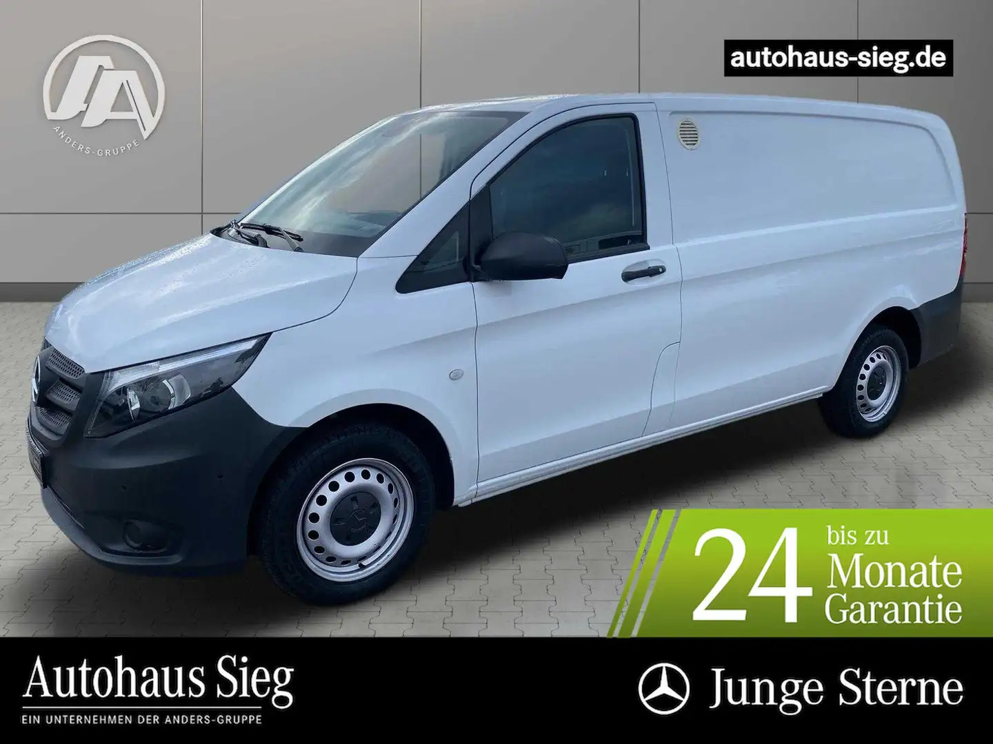 Mercedes-Benz Vito 114 Kasten Lang Klima*AHK*Standhzg*3-Sitze* Weiß - 1