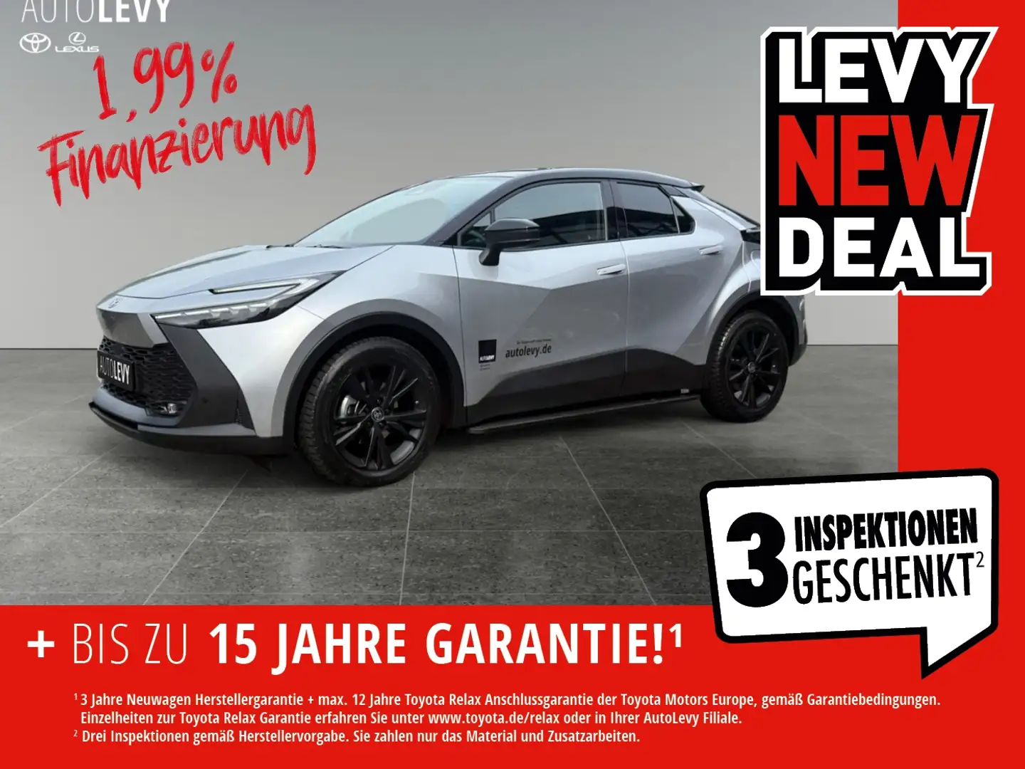 Toyota C-HR 1.8 Teamplayer +R.Kamera+Technik-Paket+1,99%* Argintiu - 1