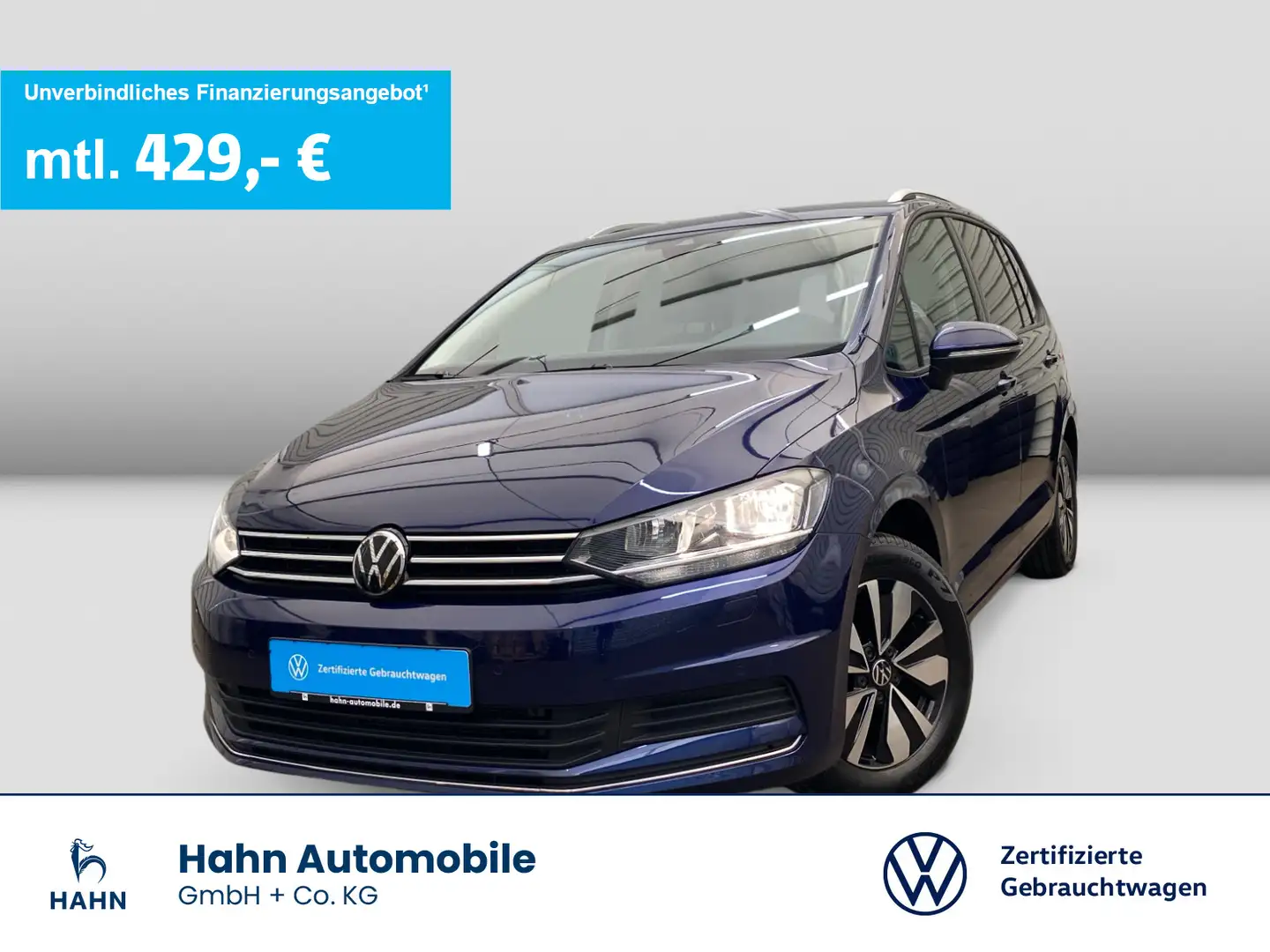 Volkswagen Touran 2.0TDI DSG Move ACC AHK Cam Navi Standhei Blau - 1