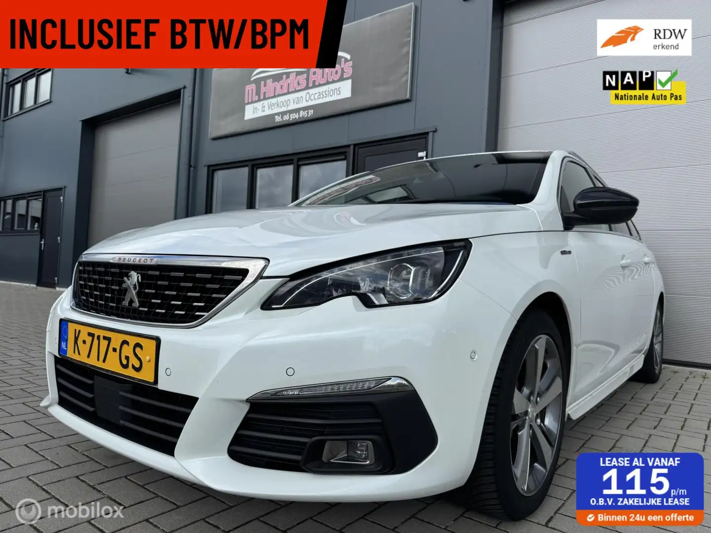 Peugeot 308 SW 1.5 BlueHDi Allure * INCLUSIEF BTW/BPM * Wit - 1