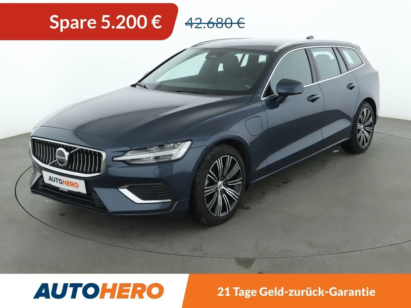 Volvo V60 2.0 T6 Recharge Plug-in Hybrid Plus Bright AWD Aut Blau - 1