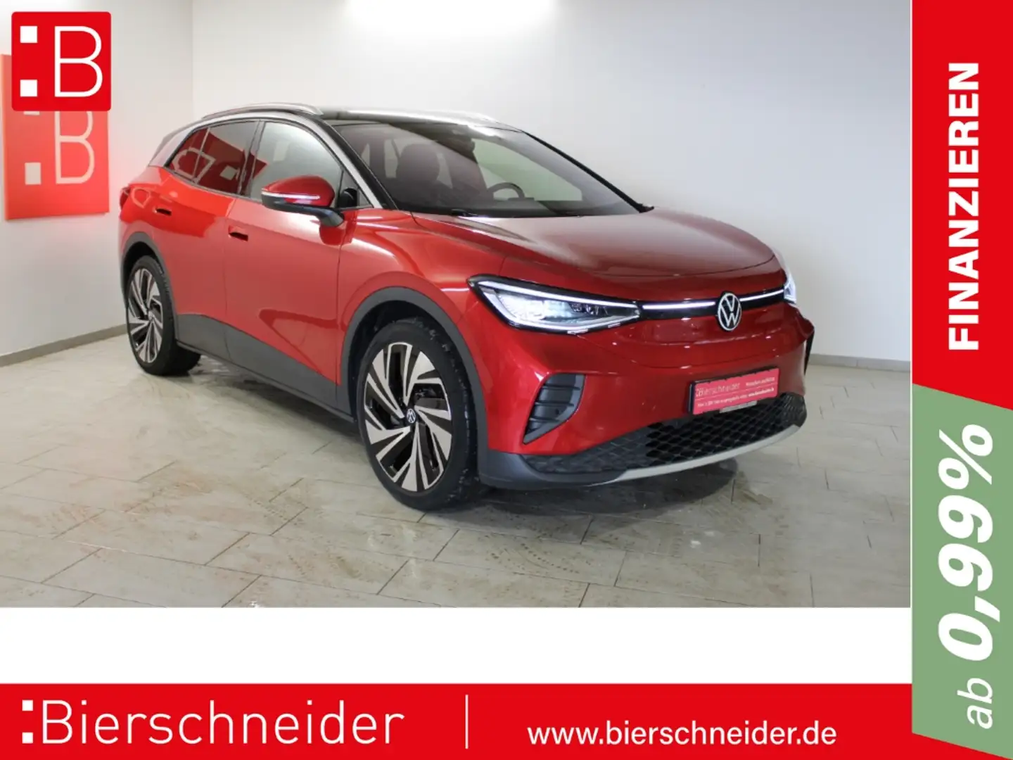 Volkswagen ID.4 Pro 21 AHK HK WÄPU IQ.LIGHT 5J.-GARANTIE Rot - 1