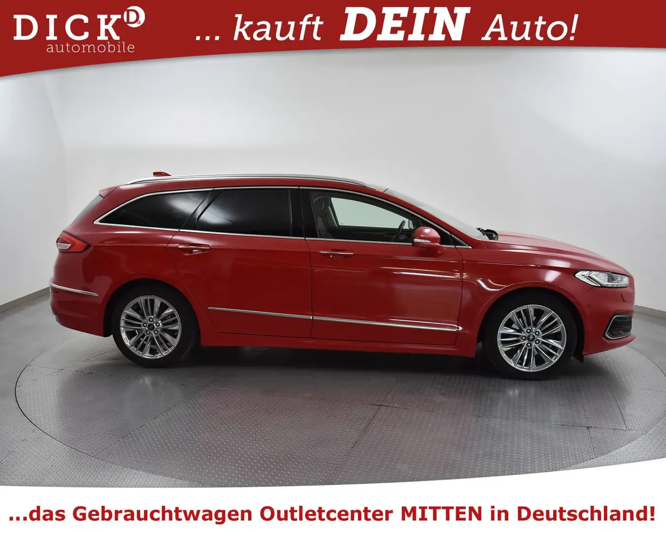 Ford Mondeo Tur. 2.0d Aut. Vignale MEMO+KAMER+ACC+LED Rot - 2