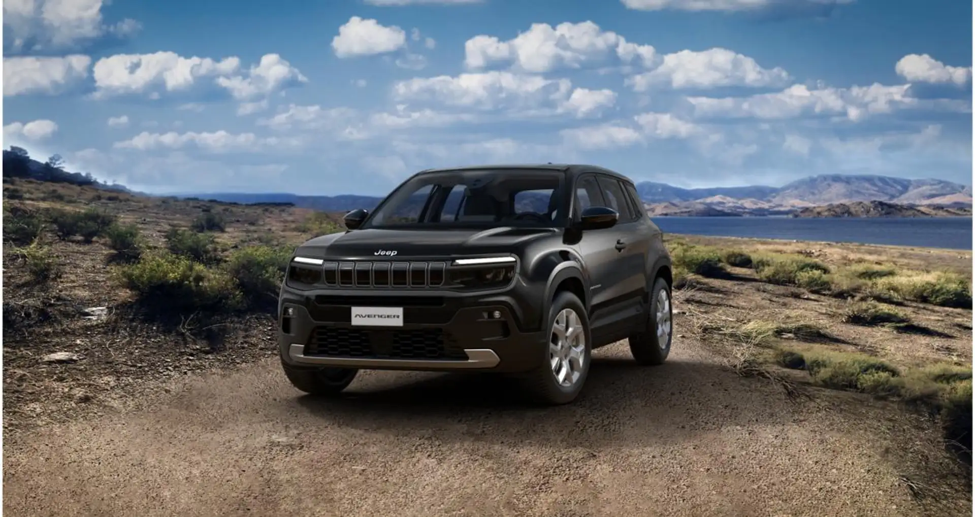 Jeep Avenger Altitude mit Allwetterreifen 1.2 GSE T3 GDI Verfüg Schwarz - 1