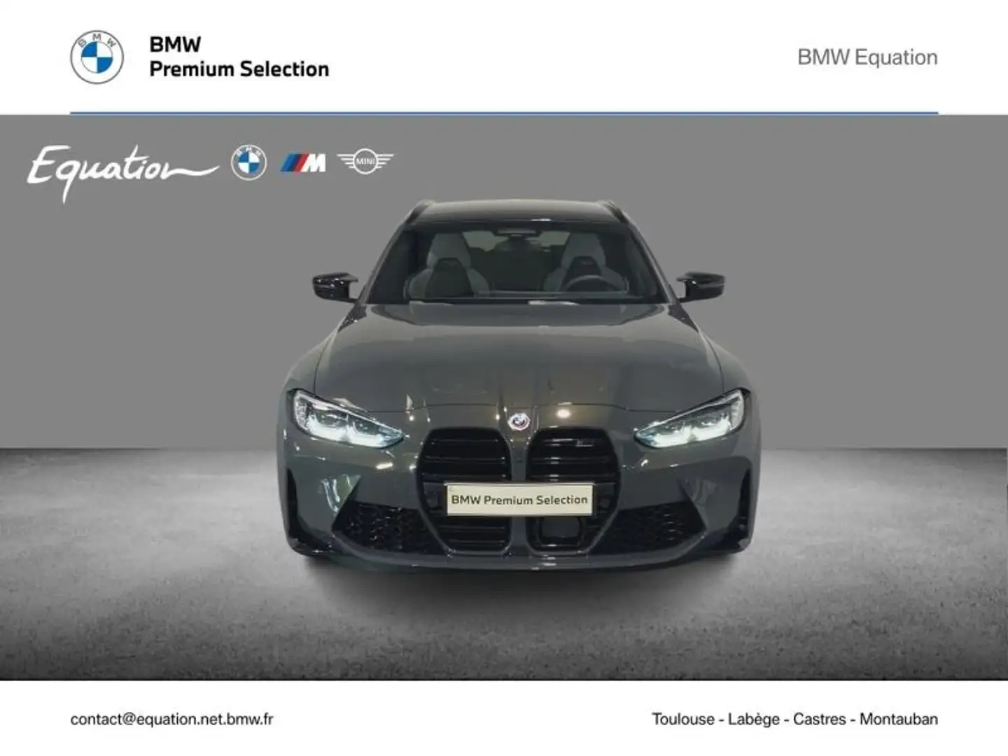 BMW M3 3.0 510ch Competition M xDrive Gris - 2