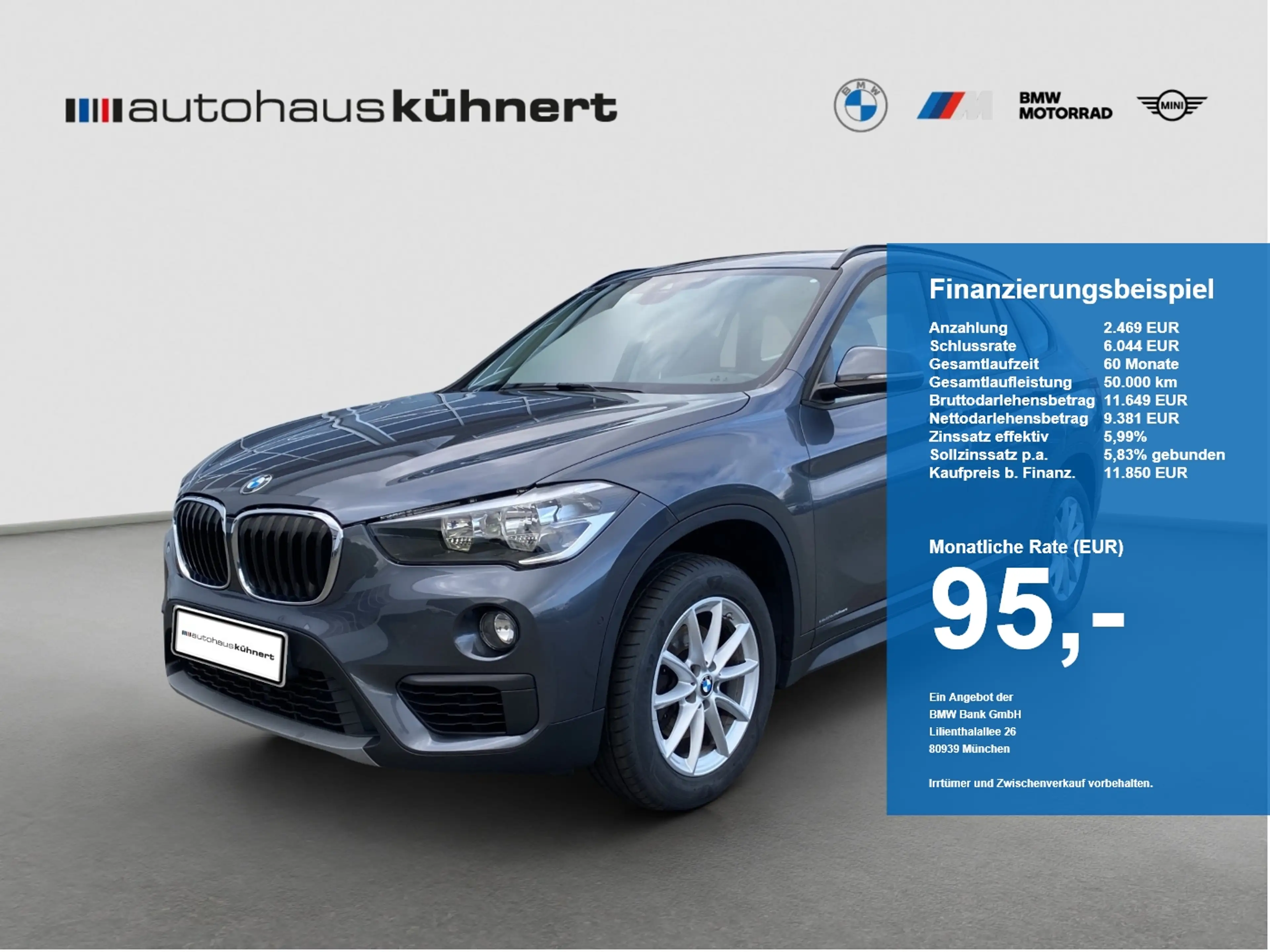 BMW X1 sDrive 18i AHK Nav PDC +nur an Händler/Export+