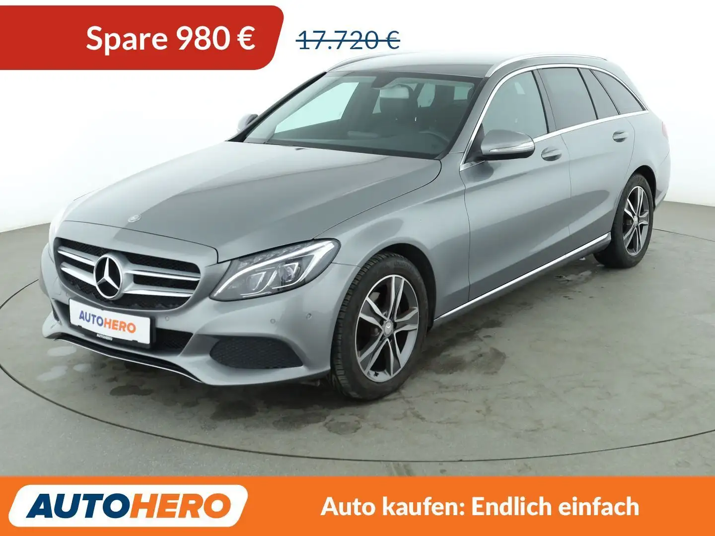 Mercedes-Benz C 180 C 180 CGI T Avantgarde Aut.*NAVI*PDC*SHZ*TEMPO*ALU Gris - 1