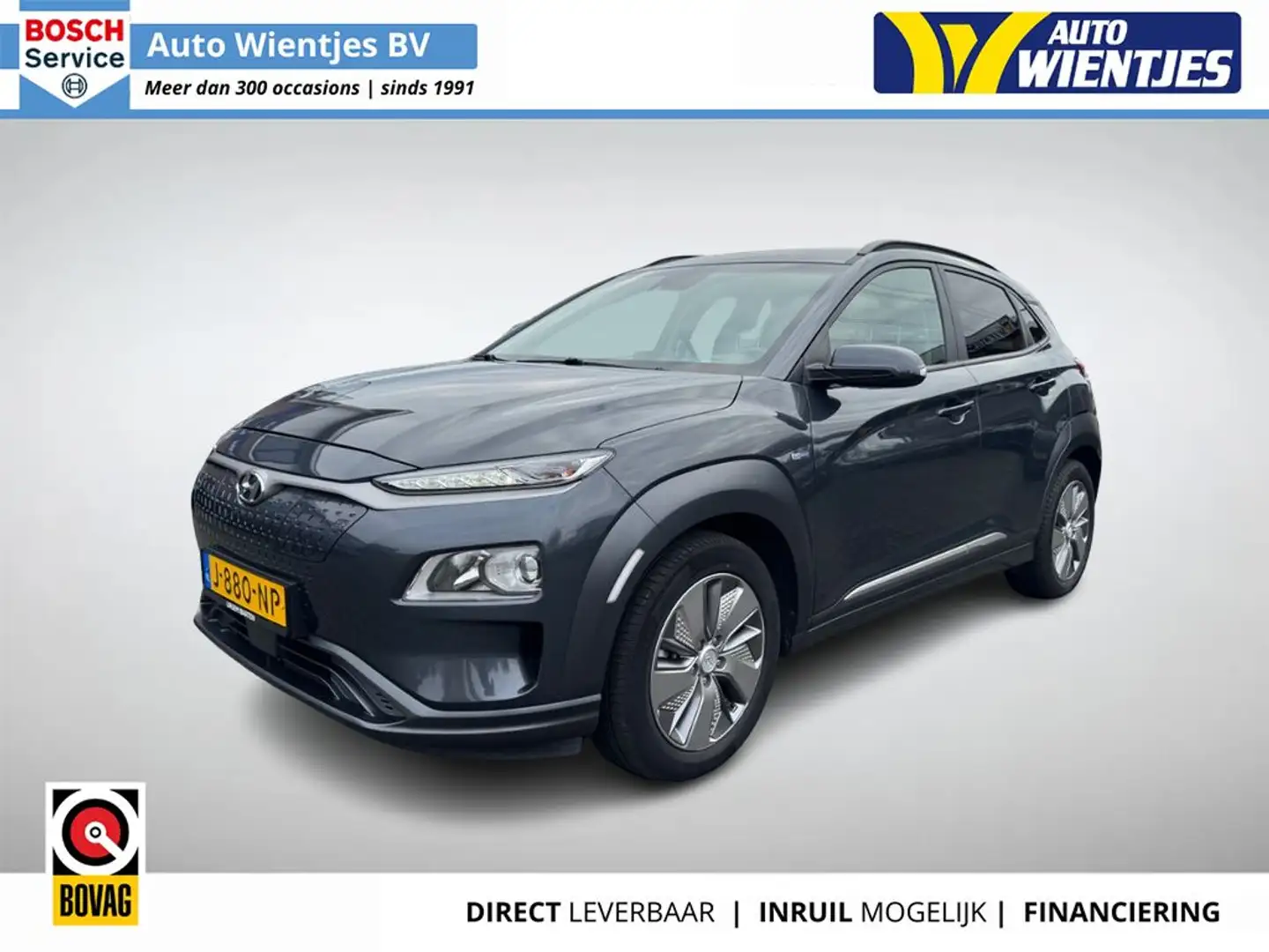Hyundai KONA EV Fashion 39kWh 3-Fase SOH 100% | Navi | Camera Gris - 1