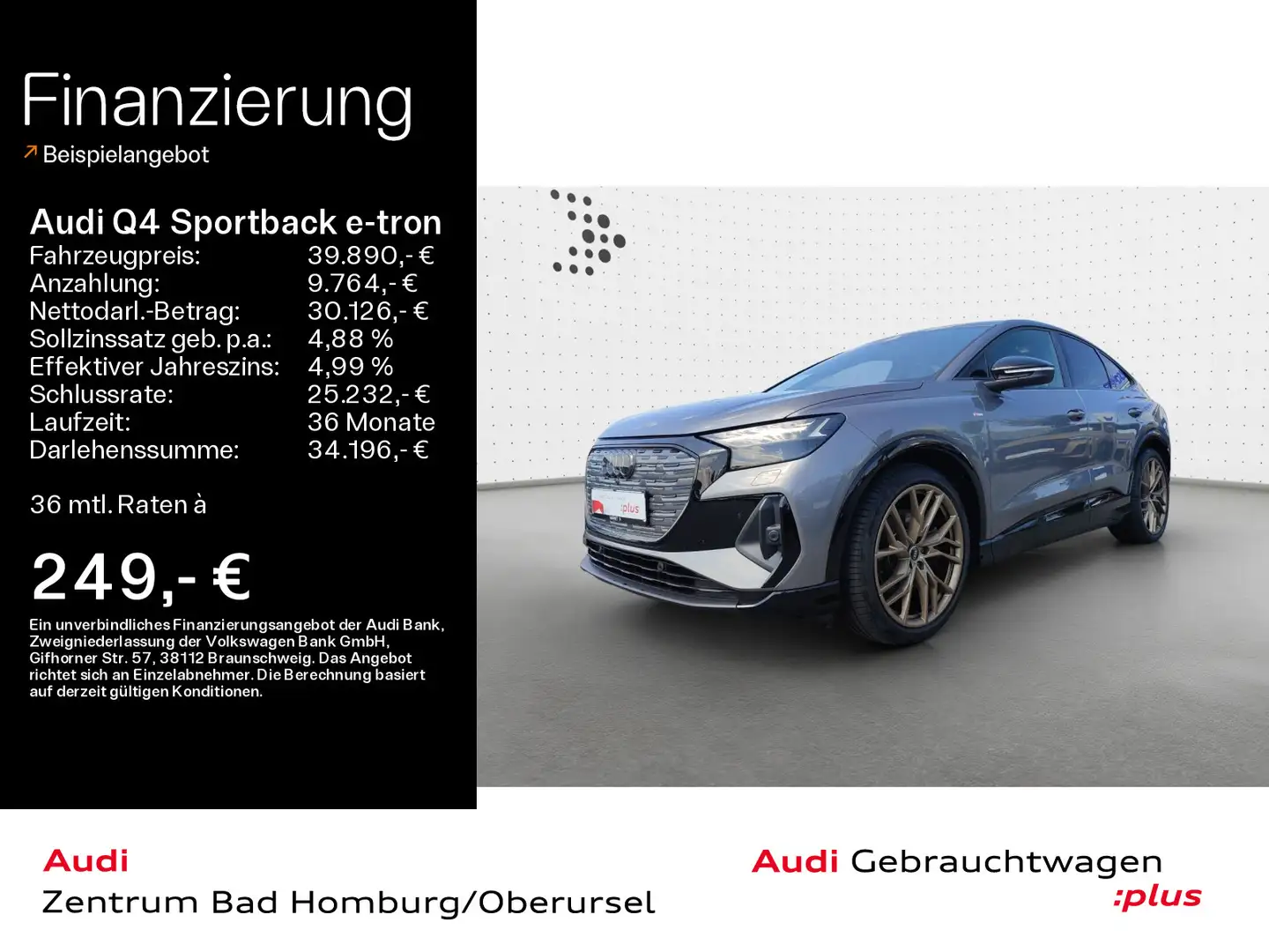 Audi Q4 e-tron 50 quattro S line*Navi*Matri Grau - 1