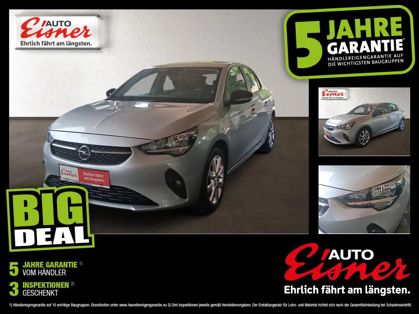 Opel Corsa F 1.2 Edition LHZ. Kam. PDC Silber - 1