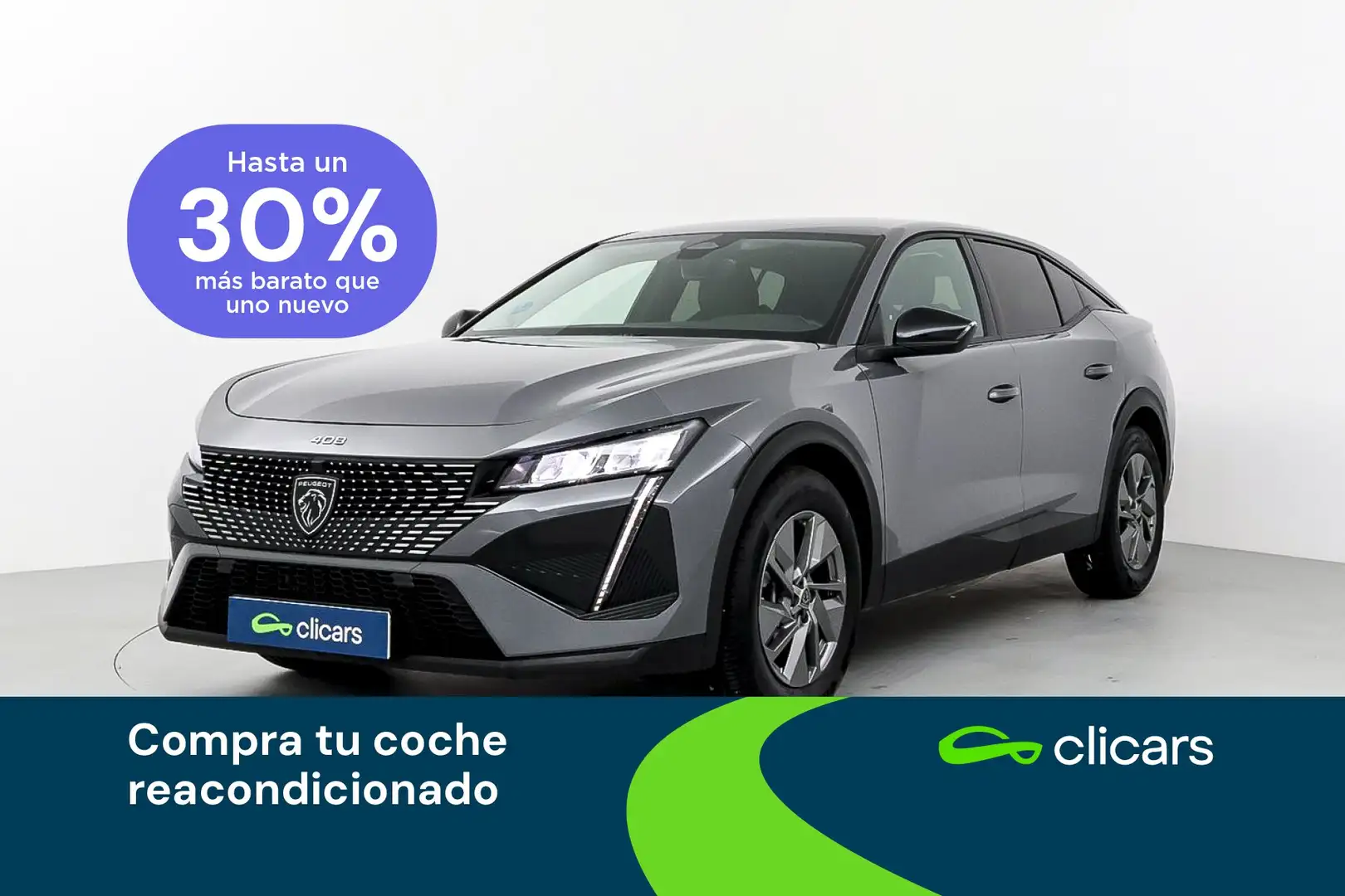 Peugeot 408 Hybrid 136 Allure e-DCS6 Gris - 1