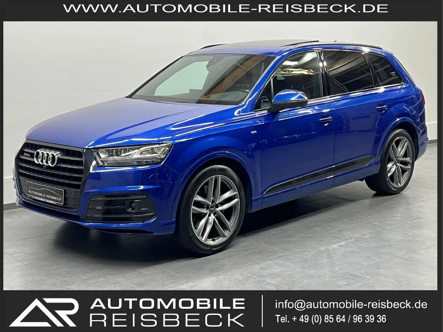 Audi Q7 3.0 TDI quattro *S-line*1.Hand*7-Sitze*VOLL* Blau - 1