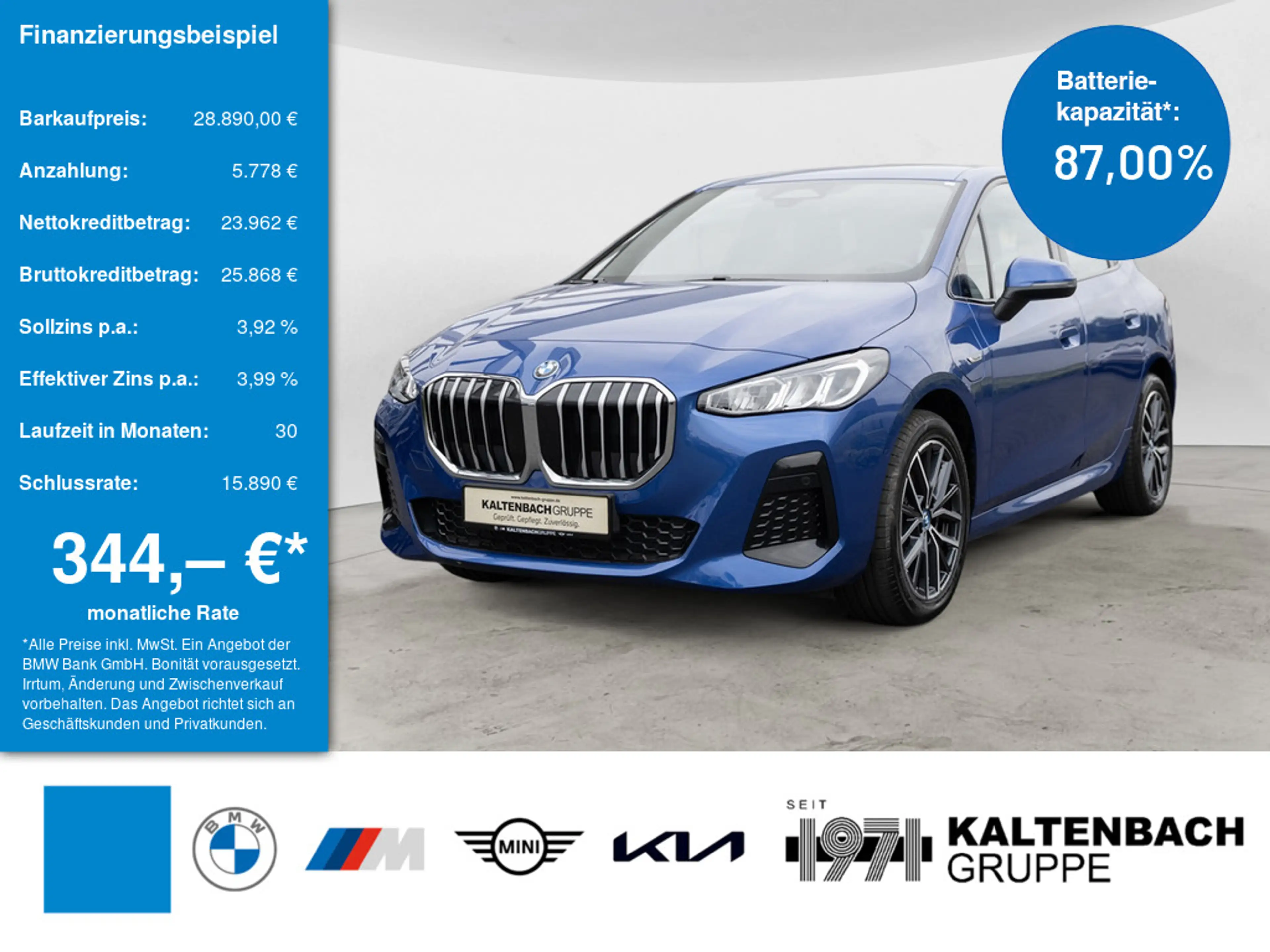 BMW 225 Active Tourer xDrive M-Sport LED NAVI SHZ