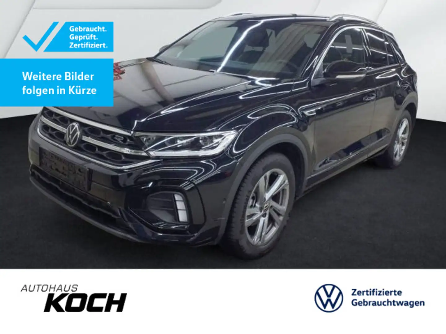 Volkswagen T-Roc 1,5TSI DSG R-Line Navi LED AHK Kamera Schwarz - 1