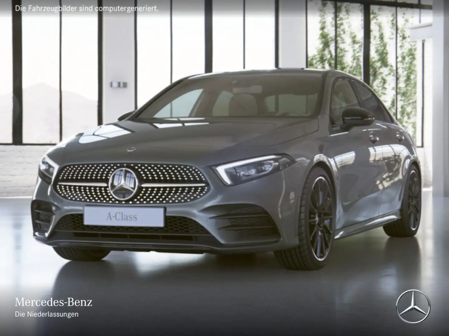 Mercedes-Benz A 250 e Lim AMG+NIGHT+MULTIBEAM+KAMERA+19"+TOTW+8G Grijs - 2
