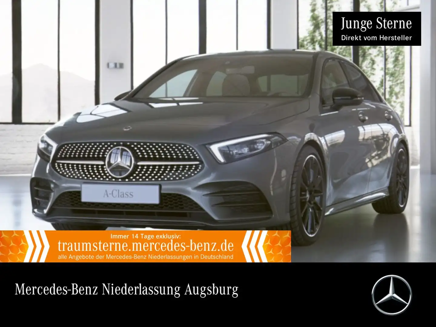 Mercedes-Benz A 250 e Lim AMG+NIGHT+MULTIBEAM+KAMERA+19"+TOTW+8G Gris - 1
