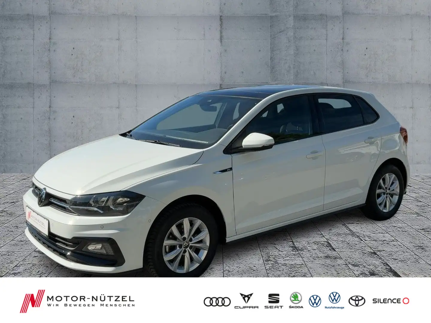 Volkswagen Polo 1.0 TSI R-LINE NAV+ACC+SHZ+PDC+RFK+NSW+PANO Weiß - 1