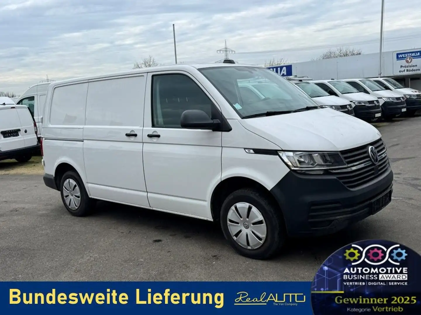 Volkswagen T6 Transporter 6.1 Kasten TDI AHK*PDC*Flügeltür Blanc - 1