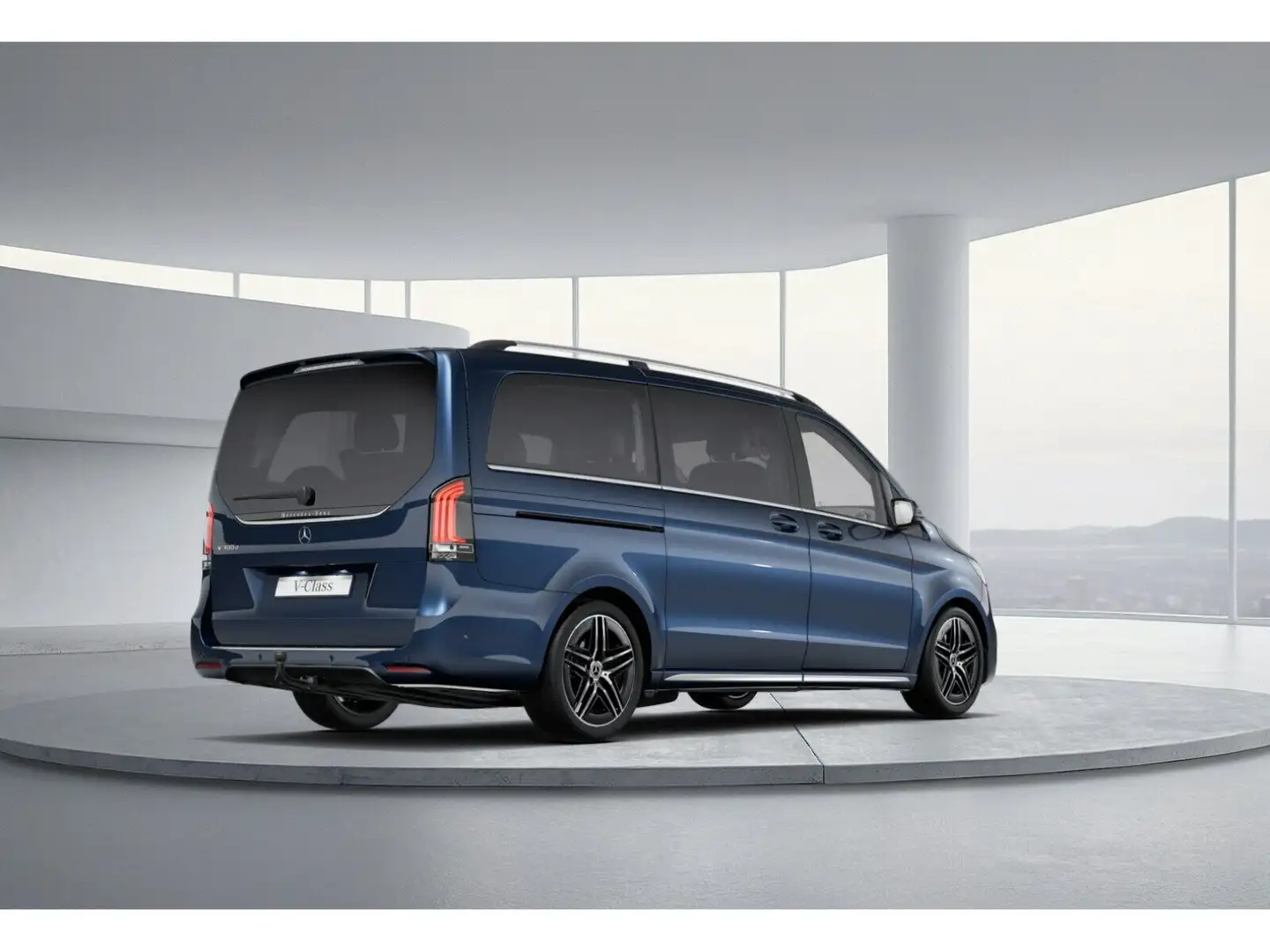 Mercedes-Benz V 300 d AVANTGARDE Lang AMG Line Tisch+AHK2,5to Blau - 2