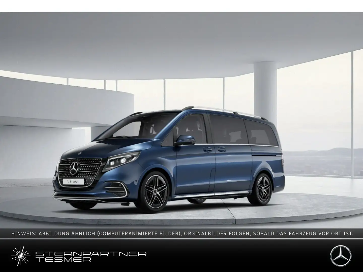Mercedes-Benz V 300 d AVANTGARDE Lang AMG Line Tisch+AHK2,5to Blau - 1
