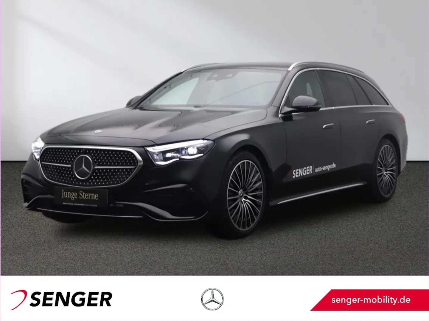 Mercedes-Benz E 200 T d AMG Line Panorama AHK Digital-Light Noir - 1