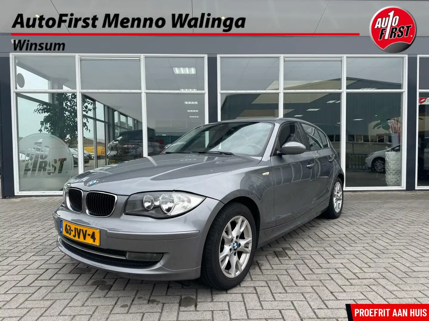BMW 116 1-serie 116i Business Line|Cruise|Navi|Airco|NAP| Grijs - 1