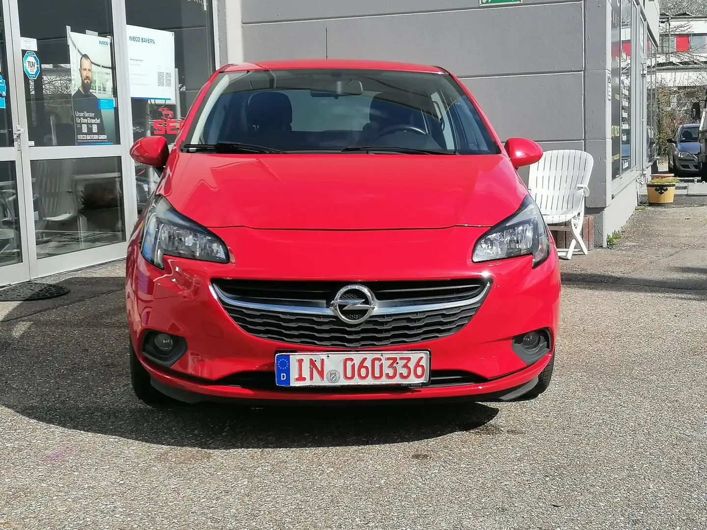 Opel Corsa 1.2 TÜV NEU*SH-GEPFL.*2.HAND*BLUETOOTH Rojo - 2