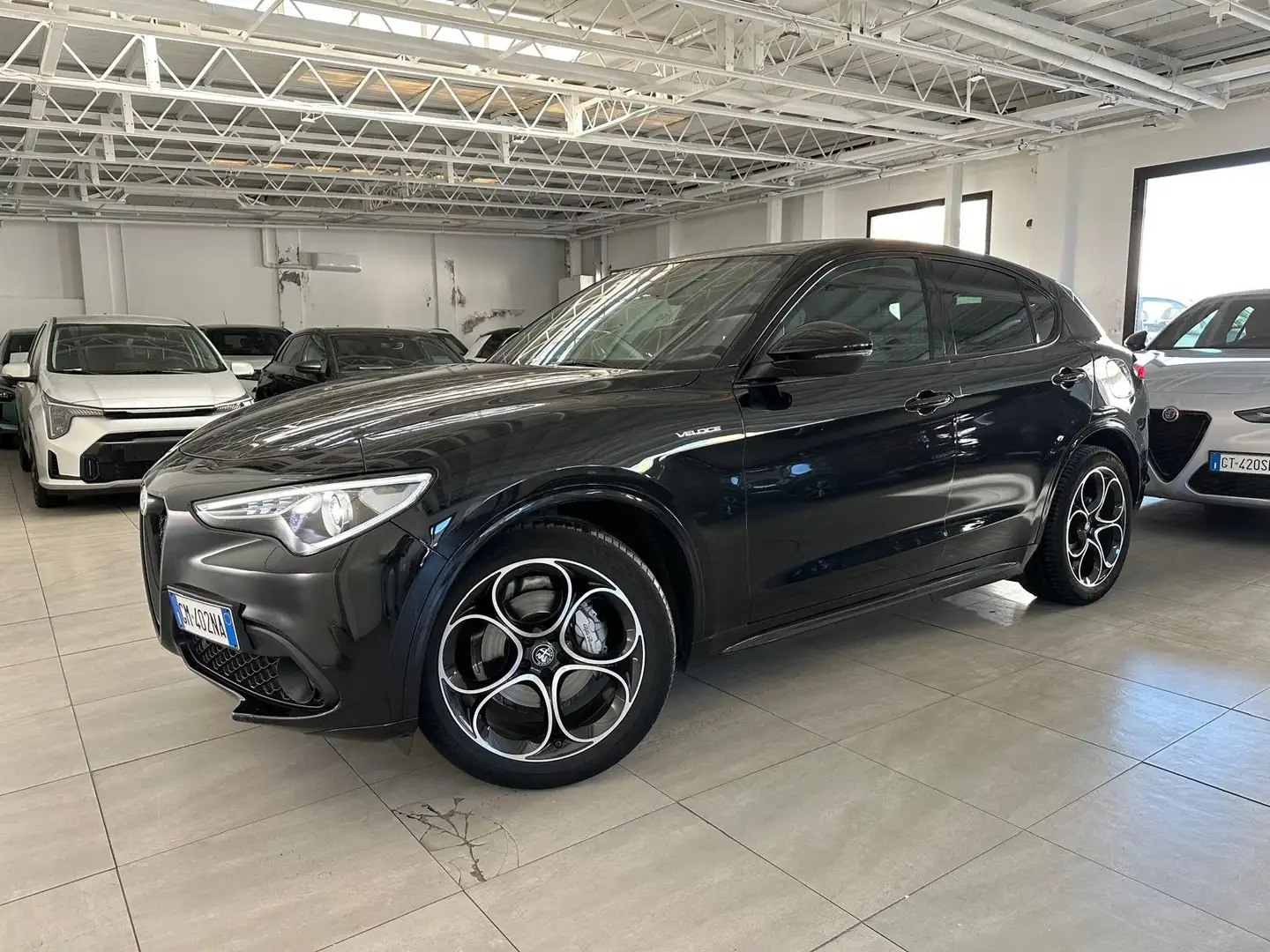 Alfa Romeo Stelvio Stelvio 2022 2.2 VELOCE Q4 210cv auto KM REALI Nero - 2
