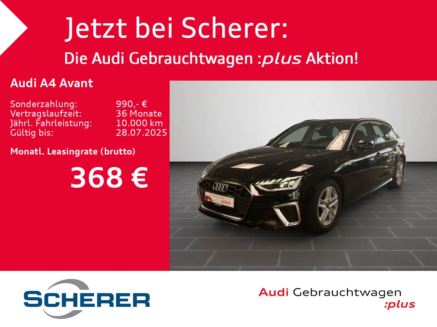 Audi A4 S line 35 TFSI 110(150) kW(PS) S tronic Schwarz - 1