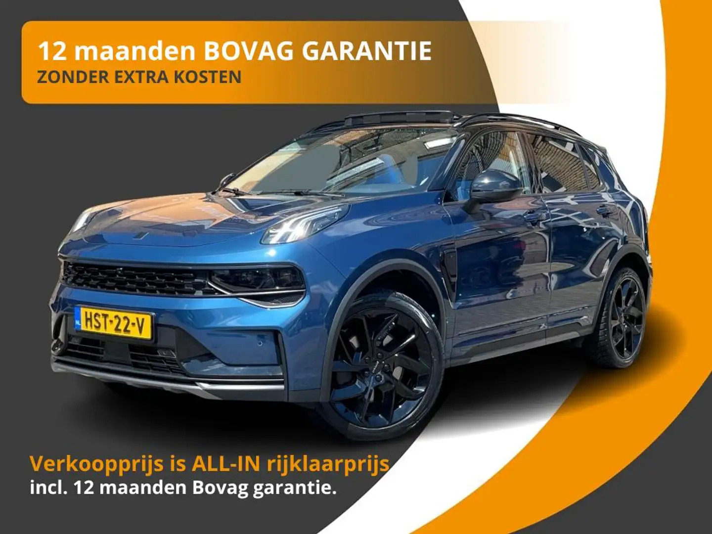 Lynk & Co 01 1.5 PHEV 261PK BLACK-EDITION PANO/ACC/LMV/360CAMER Blauw - 1