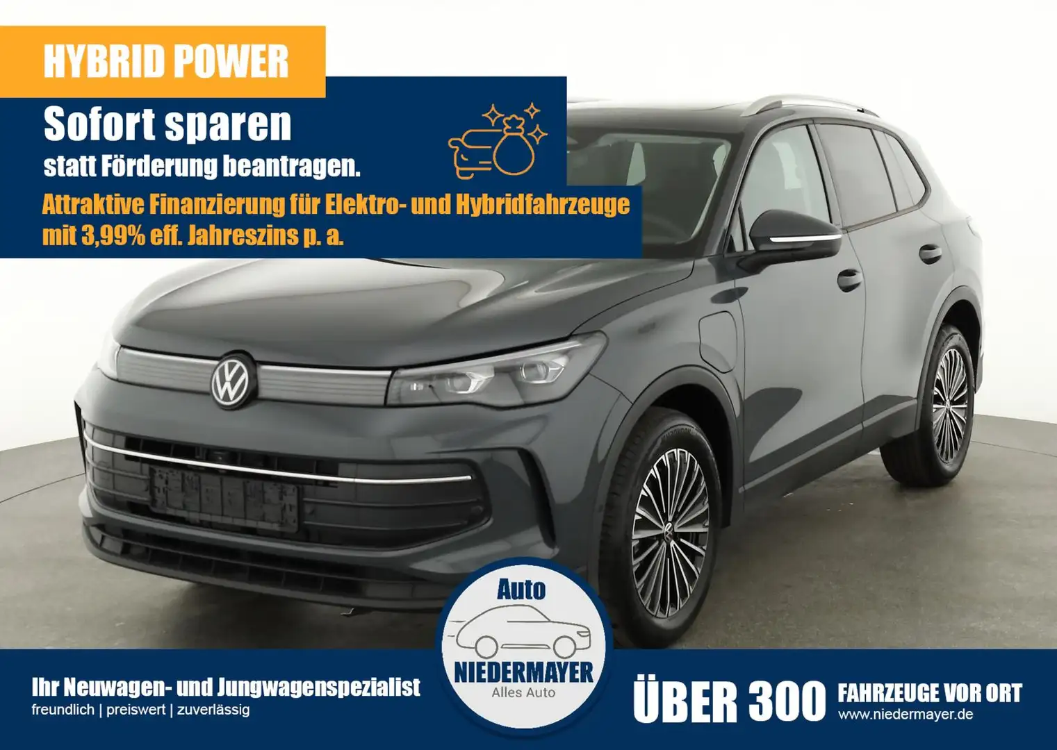 Volkswagen Tiguan 1.5 eHybrid DSG Life, IQ.Light, Pano, AHK, EasyOpe Grau - 1