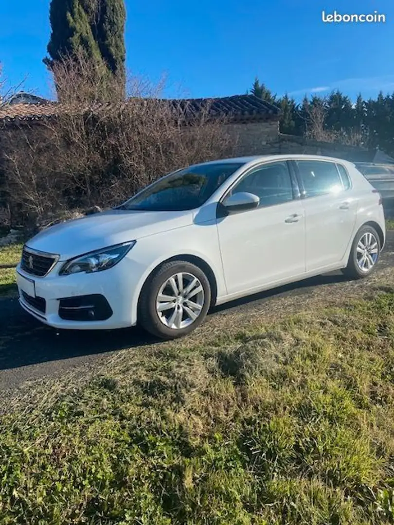 Peugeot 308 active business bhdi 130 bvm6 Blanc - 1