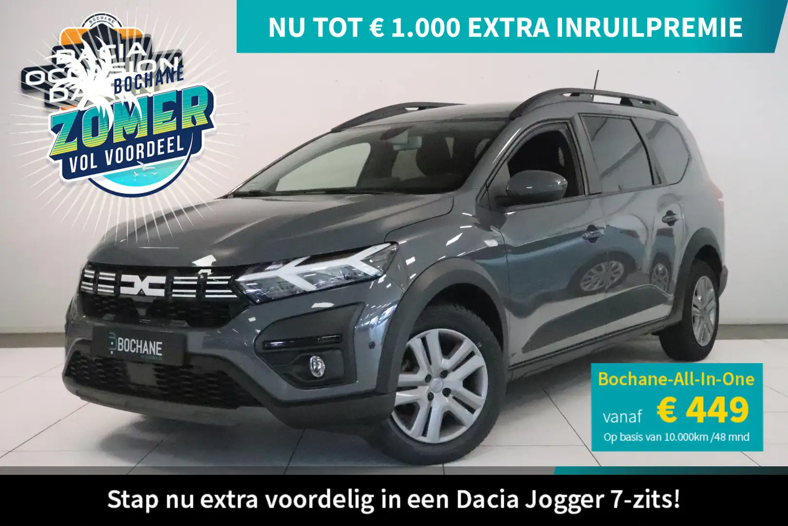 Dacia Jogger 1.0 TCe 110 Expression 7p. | 7-persoons | Navigati Grijs - 1