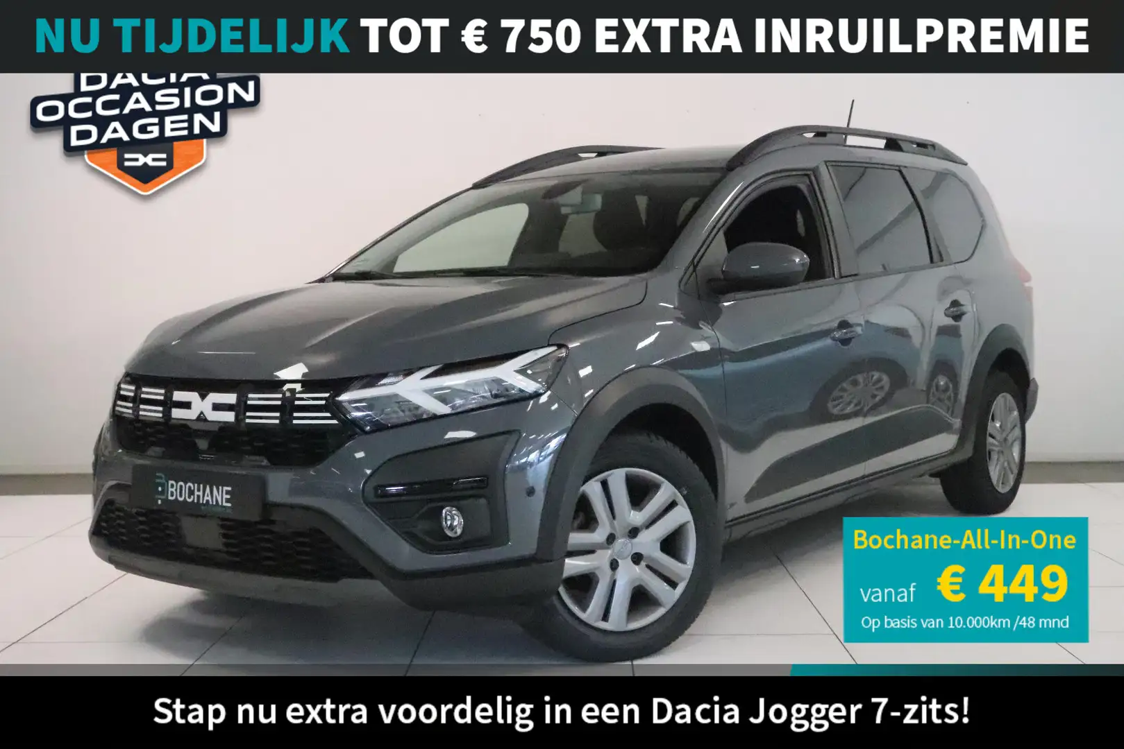 Dacia Jogger 1.0 TCe 110 Expression 7p. | 7-persoons | Navigati Gris - 1