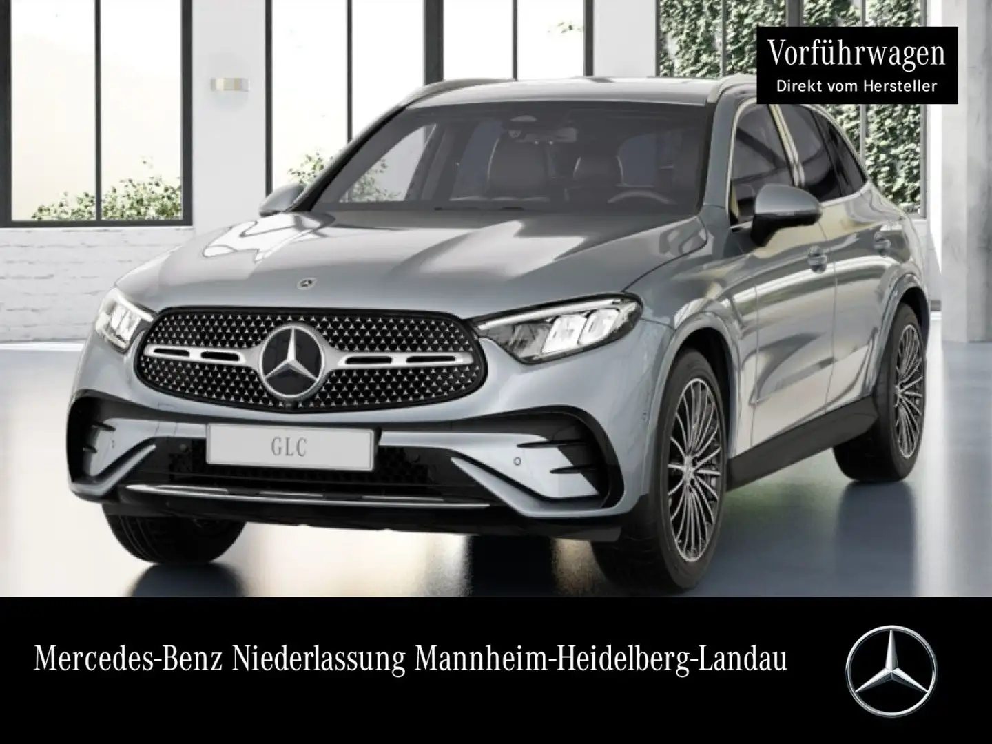 Mercedes-Benz GLC 200 d 4M AMG+360+AHK+LED+TOTW+KEYLESS+9G Silber - 1