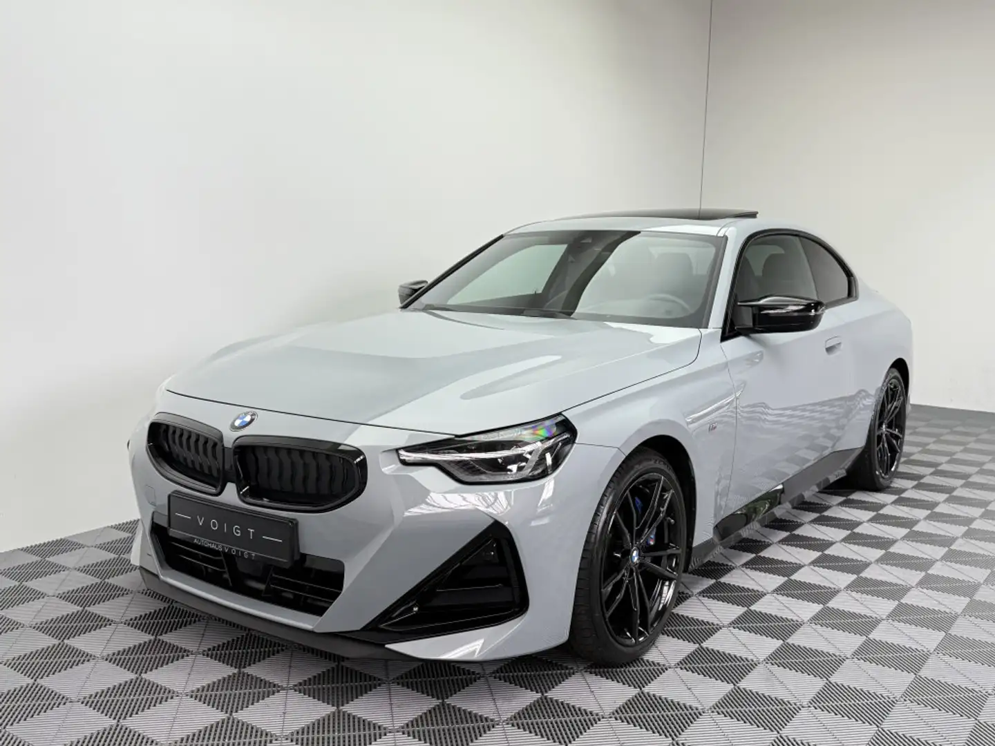 BMW 240 xDrive|1.Hand|Schale|Pano|HuD|H&K| Grijs - 2